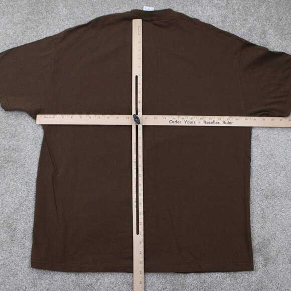 Jimi Hendrix Shirt Mens XL Brown Puffy Pain Tennessee River Tag S/S Pullover - Picture 9 of 12